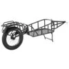 Bike Cargo Trailer 70 Lbs. Heavy-Duty Carbon Steel 2.92 Cu. Ft. Metal Garden Cart With Hitch And 20 In. Wheels -Patio Furniture Shop vevor garden carts yykhz1100b00yzhg7v0 64 1000