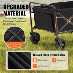 Collapsible Folding Wagon Cart 220 Lbs. Heavy-Duty Garden Carts Foldable With Wheels 2 Cu. Ft. Steel Garden Cart Wagon 12 Collapsible Folding Wagon Cart 220 Lbs. Heavy-Duty Garden Carts Foldable With Wheels 2 Cu. Ft. Steel Garden Cart Wagon -Patio Furniture Shop vevor garden carts zdhybxsstchsmhegrv0 4f 1000