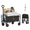 Collapsible Folding Wagon Cart 220 Lbs. Heavy-Duty Garden Carts Foldable With Wheels 2 Cu. Ft. Steel Garden Cart Wagon -Patio Furniture Shop vevor garden carts zdhybxsstchsmhegrv0 64 1000