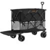 Collapsible Folding Wagon 14.12 Cu.ft Steel Beach Wagon Cart With All-Terrain Wheels Heavy-Duty Folding Garden Cart -Patio Furniture Shop vevor garden carts zdhybxsstchsxall9v0 64 1000