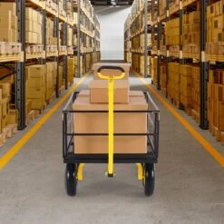 1,400 Lbs. 13.48 Cu. Ft. Steel Garden Cart, Heavy Duty Pullable Garden Wagon Yard Cart 2 In 1 Yard Trailer 2025 Update -Patio Furniture Shop vevor garden carts zxhytchh1400qibnmv0 31 1000