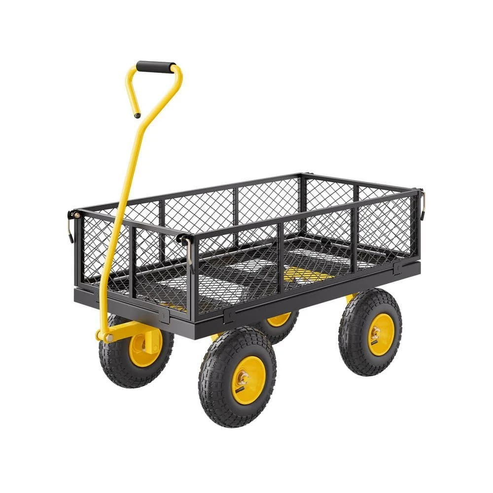 900 Lbs. 3.45 Cu. Ft. Heavy Duty Steel, Garden Cart, Garden Wagon Cart On Wheels, Outdoor Metal Yard Utility Wagon Carts 3 900 Lbs. 3.45 Cu. Ft. Heavy Duty Steel, Garden Cart, Garden Wagon Cart On Wheels, Outdoor Metal Yard Utility Wagon Carts