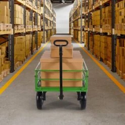 1200 Lbs. 9.03 Cu. Ft. Steel Garden Cart Pullable Garden Wagon Yard Cart 2 In 1 Outdoor Metal Utility Wagon Yard Trailer -Patio Furniture Shop vevor garden carts zxhytcls1200cpjjev0 31 1000