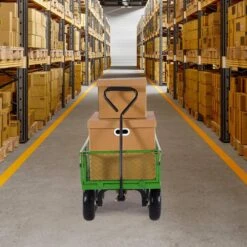 900 Lbs. 4.52 Cu. Ft. Steel, Garden Cart On Wheels, Pullable Garden Wagon Yard Cart, Outdoor Metal Utility Wagon -Patio Furniture Shop vevor garden carts zxhytcls900bg0tn3v0 31 1000