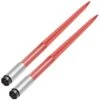 43 In. 1-3/4 In. Wide Square Hay Bale Spear Spike Garden Fork 3000 Lbs. Capacity, Red Coated (2-Pieces)