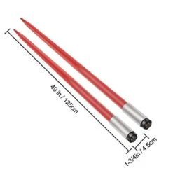 49 In. Hay Bale Spike Garden Fork 1-3/4 In. 3000 Lbs. Load With Hex Nut Sleeve Quick Attach For Bucket Tractor (2-Pack) 16 49 In. Hay Bale Spike Garden Fork 1-3/4 In. 3000 Lbs. Load With Hex Nut Sleeve Quick Attach For Bucket Tractor (2-Pack) -Patio Furniture Shop vevor garden forks cm45x1250 30002pcv0 76 1000