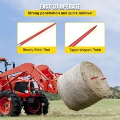 49 In. Hay Bale Spike Garden Fork 1-3/4 In. 3000 Lbs. Load With Hex Nut Sleeve Quick Attach For Bucket Tractor (2-Pack) 15 49 In. Hay Bale Spike Garden Fork 1-3/4 In. 3000 Lbs. Load With Hex Nut Sleeve Quick Attach For Bucket Tractor (2-Pack) -Patio Furniture Shop vevor garden forks cm45x1250 30002pcv0 fa 1000