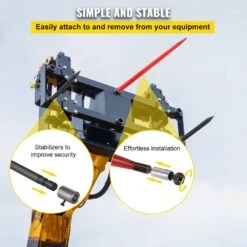 Hay Spear 49 In. Bale Spear 3000 Lbs. Capacity Bale Spike Quick Attach Square Hay Bale Spears 1 3/4 In. Wide Garden Fork -Patio Furniture Shop vevor garden forks cm45x12503000dtt1v0 44 1000