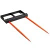 49 In. Hay Spear Bale Spears 3000 Lbs Loading Capacity Skid Steer Loader Tractor Bucket Attachment Garden Fork -Patio Furniture Shop vevor garden forks tzsps2zz49in3x7cbv0 64 1000