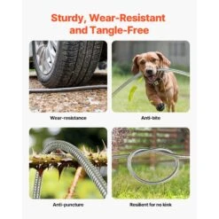 Metal Garden Hose, 0.39 In. Dia X 150 Ft. Rust Proof Stainless Steel Water Hose, Heavy Duty Backyard Hose, 10-Nozzle 12 Metal Garden Hose, 0.39 In. Dia X 150 Ft. Rust Proof Stainless Steel Water Hose, Heavy Duty Backyard Hose, 10-Nozzle -Patio Furniture Shop vevor garden hoses jstyrg150ft0lvrf7v0 4f 1000