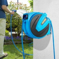 Retractable Hose Reel 1/2 In. X 75 Ft. Wall Mounted Garden Hose Reel With Swivel Bracket And 7 Pattern Nozzle Water Hose 17 Retractable Hose Reel 1/2 In. X 75 Ft. Wall Mounted Garden Hose Reel With Swivel Bracket And 7 Pattern Nozzle Water Hose -Patio Furniture Shop vevor garden hoses sss75ft12inchkxspv0 31 1000