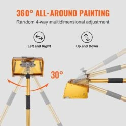 Drywall Flat Box Handle 40- 64 In. Anodized Aluminum Flat Finishing 5-Section Length Adjustable Handle Garden Trowel -Patio Furniture Shop vevor garden trowels gqpshsbyc4064mwtcv0 fa 1000