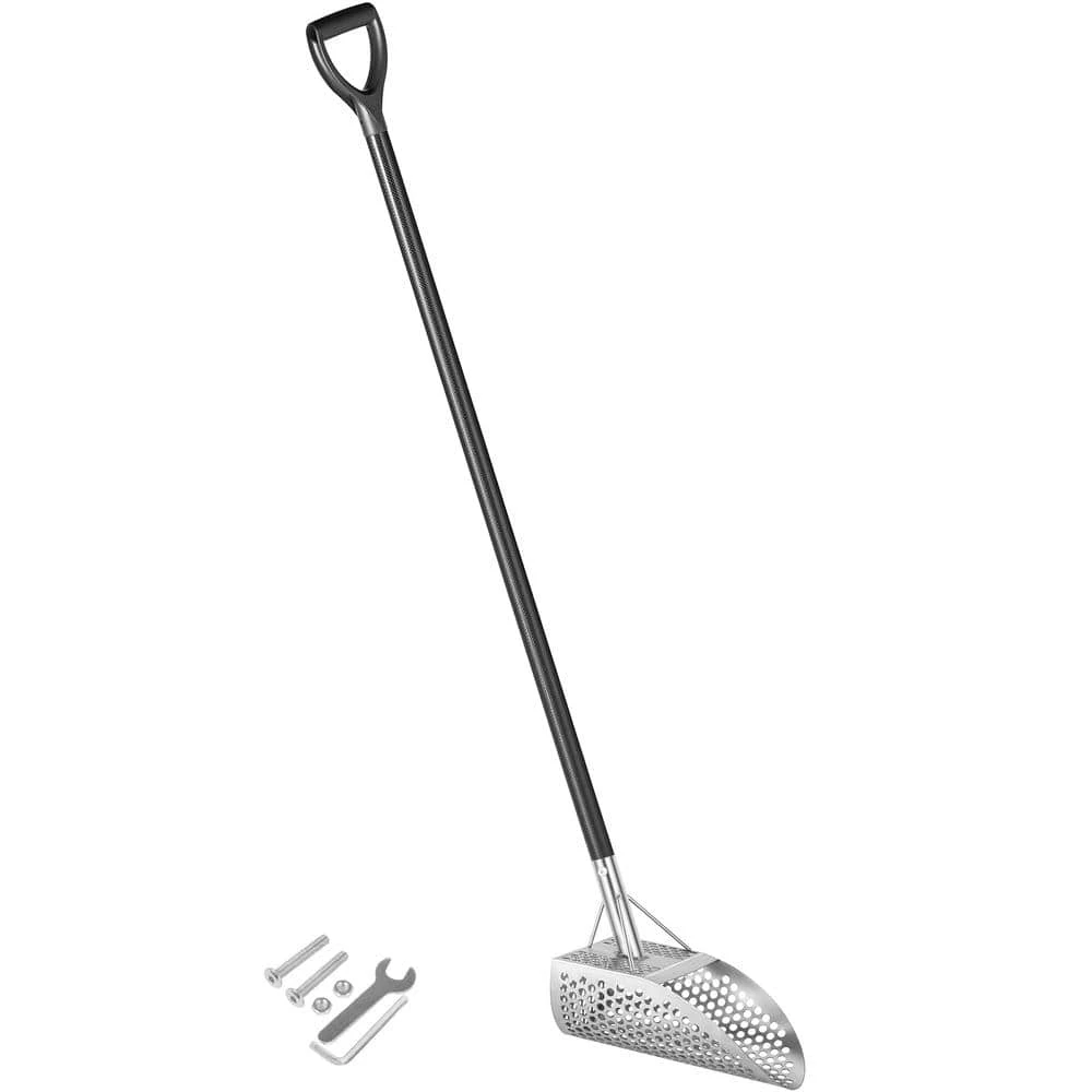Metal Detector Sand Scoop 45.3 In. Garden Trowel Stainless Steel Metal Detecting Beach Sand Scoop Beach Metal Scoop 3 Metal Detector Sand Scoop 45.3 In. Garden Trowel Stainless Steel Metal Detecting Beach Sand Scoop Beach Metal Scoop