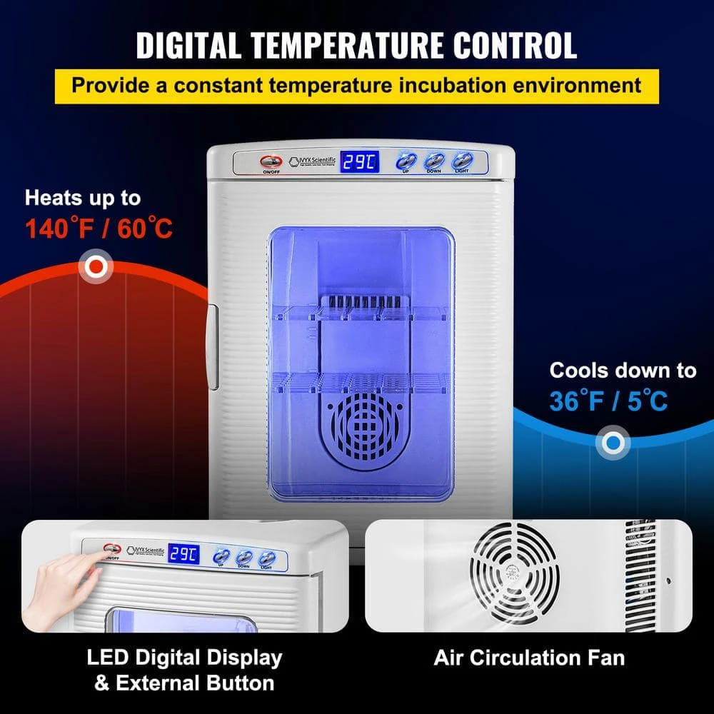 Reptile Incubator 13 In. X 15 In. X 19 In. Digital Cooling, Heating Reptile Egg Incubator For Reptiles, White Greenhouse 5 Reptile Incubator 13 In. X 15 In. X 19 In. Digital Cooling, Heating Reptile Egg Incubator For Reptiles, White Greenhouse - Image 3