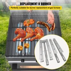 BBQ Burners Replacement Stainless Steel Burner Grill Part Kit With Air Flap Grill Burner Replacement (3-Pack) -Patio Furniture Shop vevor grill burners bxgrsq5rxma48rmt6v0 c3 1000