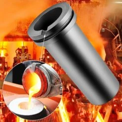 High Purity Graphite Crucible, 3 Kg Graphite Furnace, Double Ring Graphite Crucible For Melting Metal Gold Silver -Patio Furniture Shop vevor grill burners smgg3kgsh00000001v0 44 1000