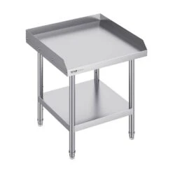 Stainless Steel Equipment Grill Stand 24 X 24 X 26 In. Stainless Table With Adjustable Undershelf Grill Stand Table