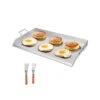 Stainless Steel Griddle 36 In. X 22 In. Universal Flat Top Rectangular Plate BBQ Charcoal Non-Stick Grill For Camping -Patio Furniture Shop vevor grill griddles bxgrslpdgg0000000v0 64 1000