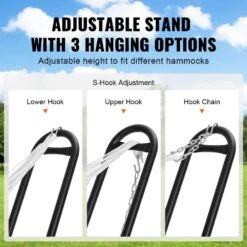 6.9-12.8 Ft. Hammock Stand Fits 2 Person Metal Hammock Stand Adjustable Heavy Duty 450 Lbs. Capacity -Patio Furniture Shop vevor hammock stands cxdcjcxjs1105ottmv0 4f 1000