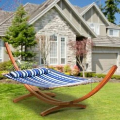 9-13 Ft. Wood Hammock Stand 166.1 L In. X 47.2 W In. X 50.3 H In. 475 Lbs. Capacity -Patio Furniture Shop vevor hammock stands xxxdcjxxxmz1y79iev0 31 1000
