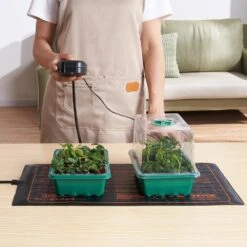 10 In. X 20.75 In. Seedling Mat With Thermostat Heat Mats (1-Pack) MET-Certified Waterproof Heating Pad -Patio Furniture Shop vevor heat mats ymjrd10x20754l51rv1 31 1000