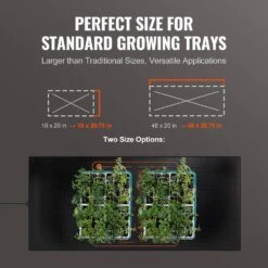 Seedling Mat 48 In. X 20.75 In. Heat Mats (1-Pack) MET-Certified Waterproof Heating Pad -Patio Furniture Shop vevor heat mats ymjrd48x2075w1r9jv1 44 1000