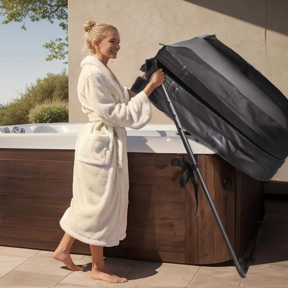 Hot Tub Cover Lift Spa Cover Lift Height 31.5-41.3 In. W 53-92.5 In. Suitable For Various Sizes Of Hot Tubs 10 Hot Tub Cover Lift Spa Cover Lift Height 31.5-41.3 In. W 53-92.5 In. Suitable For Various Sizes Of Hot Tubs - Image 8