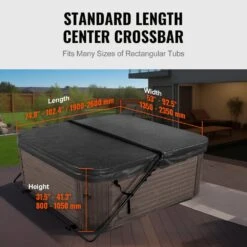 Hot Tub Cover Lift Spa Cover Lift Height 31.5-41.3 In. W 53-92.5 In. Suitable For Various Sizes Of Hot Tubs 12 Hot Tub Cover Lift Spa Cover Lift Height 31.5-41.3 In. W 53-92.5 In. Suitable For Various Sizes Of Hot Tubs -Patio Furniture Shop vevor hot tub cover lifters sdsdcdb000003p0sdv0 4f 1000