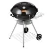 22 In. Kettle Charcoal Grill Premium Kettle Grill With Wheels, Porcelain-Enameled Lid And Ash Catcher, Black