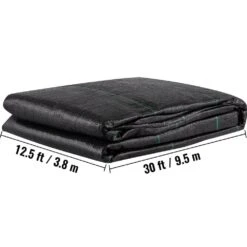 Commercial Grade Driveway Fabric 12.5 Ft. X 30 Ft. Weed Block Fabric Heavy-Duty Underlayment Fabric For Walking Path -Patio Furniture Shop vevor landscape fabric bztgb125x30pengm2v0 e1 1000
