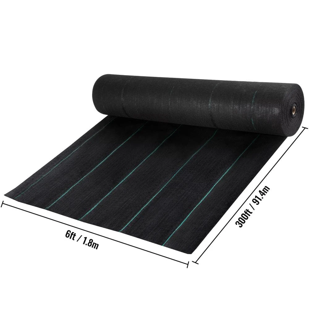 Geotextile Fabric 6 Ft. X 300 Ft. Weed Barrier Landscape Fabric 3 Oz. Driveway Drain Cloth With 600 Lb. Tensile Strength 4 Geotextile Fabric 6 Ft. X 300 Ft. Weed Barrier Landscape Fabric 3 Oz. Driveway Drain Cloth With 600 Lb. Tensile Strength - Image 2