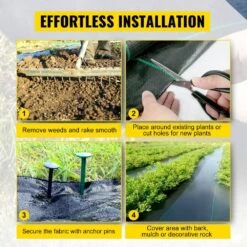 3 Ft. X 50 Ft. Premium Weed Barrier Fabric Heavy-Duty, Weed Barrier Landscape Fabric -Patio Furniture Shop vevor landscape fabric fcb 0 9m15 2m 5ozv0 fa 1000