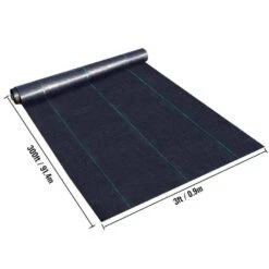 3 Ft. X 250 Ft. Premium Heavy-Duty Weed Barrier Landscape Fabric High Permeability For Weed Blocker Mat Driveway Fabric -Patio Furniture Shop vevor landscape fabric jbxbz3250ft5i3fmvv0 d4 1000