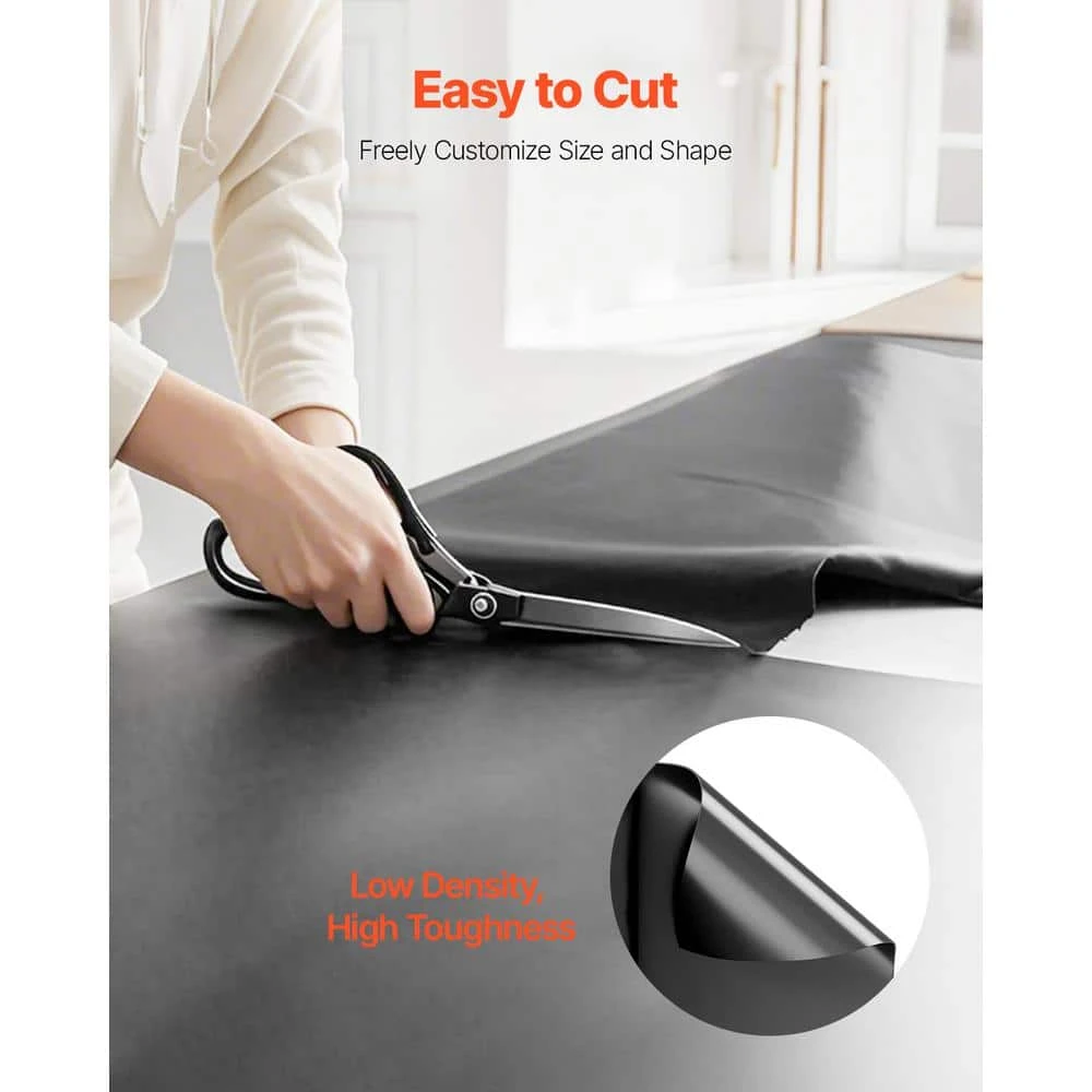 24 X 100 Ft. Plastic Sheeting Heavy Duty 6 Mil Thick Plastic Sheeting Roll Underlayment Painters Tarp Black 8 24 X 100 Ft. Plastic Sheeting Heavy Duty 6 Mil Thick Plastic Sheeting Roll Underlayment Painters Tarp Black - Image 6