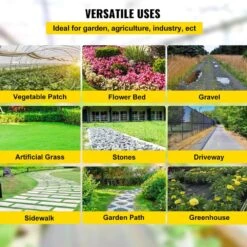 6.5 X 330 Ft. Premium Weed Barrier Fabric Heavy Duty 3.2 Oz. Woven Weed Control Fabric Geotextile Fabric -Patio Furniture Shop vevor landscape fabric zzzp6 5x330yc3 21v0 fa 1000