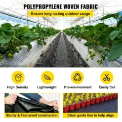 6 Ft. X 300 Ft. Premium Weed Barrier Fabric Heavy-Duty, Weed Barrier Landscape Fabric -Patio Furniture Shop vevor landscape fabric zzzp6x300yc3 2oz1v0 4f 1000