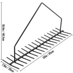 Pond Rake 32 In. Aquatic Weed Rake Double Sided Lake Weed Cutter Clean Aquatic Weeds Silt Lake Rakes With 66 Ft. Rope -Patio Furniture Shop vevor landscaping rakes ccb32yc0000000001v0 76 1000