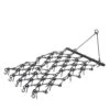 40 In. Handle Length Drag Harrow 4 Ft. X 4 Ft. Heavy-Duty Chain Harrow With 69 Teeth