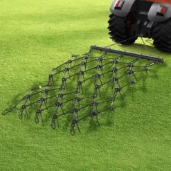 Drag Harrow 4 In. X 5.6 In. Heavy-Duty Chain Harrow With 69 Teeth ATV UTV Tractor Attachments Field Drag Mat -Patio Furniture Shop vevor landscaping rakes lpgdk6x56ft0p4s91v0 31 1000