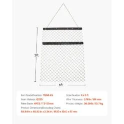 86 In. Drag Harrow 4 Ft. X 5 Ft. ATV Chain Harrow Q235 Steel UTV Tractor Attachments Field Drag Mat -Patio Furniture Shop vevor landscaping rakes lpgsk4x5ft001bju0v0 76 1000