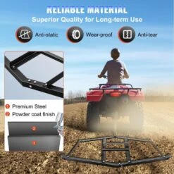 Driveway Drag 66 In. W Tow Behind Drag Harrow 35 In. L 4 In. H Driveway Tractor Harrow With 2 Adjustable Bars -Patio Furniture Shop vevor landscaping rakes qybhs66yc00000001v0 4f 1000