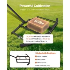 Driveway Drag, 67.7 In. Width Tow Behind Drag Harrow, Q235 Steel Driveway Grader With Adjustable Bars -Patio Furniture Shop vevor landscaping rakes qypqyp66inchec4n5v0 1f 1000