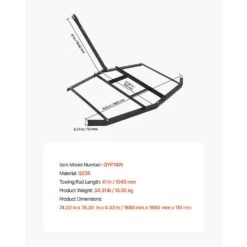 Driveway Drag 76.57 In. Width Tow Behind Drag Harrow Q235 Steel Driveway Grader With Adjustable Bars 16 Driveway Drag 76.57 In. Width Tow Behind Drag Harrow Q235 Steel Driveway Grader With Adjustable Bars -Patio Furniture Shop vevor landscaping rakes qypqyp74inch4bo1zv0 76 1000