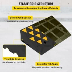 Curb Ramp 23-1/2 In. Length 6 In. High Heavy Duty Sidewalk Curb Ramp 5 Ton Rubber Driveway Ramp For Trucks Buses,Yellow 14 Curb Ramp 23-1/2 In. Length 6 In. High Heavy Duty Sidewalk Curb Ramp 5 Ton Rubber Driveway Ramp For Trucks Buses,Yellow -Patio Furniture Shop vevor miscellaneous parts jspd35x60x10cm001v0 44 1000