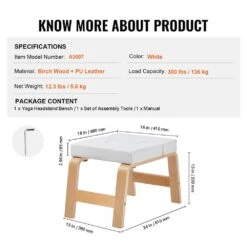 Yoga Headstand Bench, 300 Lbs. Capacity Yoga Inversion Chair For Family Gym, Headstand Trainer With Wood Frame & PU Pad 16 Yoga Headstand Bench, 300 Lbs. Capacity Yoga Inversion Chair For Family Gym, Headstand Trainer With Wood Frame & PU Pad -Patio Furniture Shop vevor outdoor benches yjdldbshmdcbvr2h9v0 fa 1000