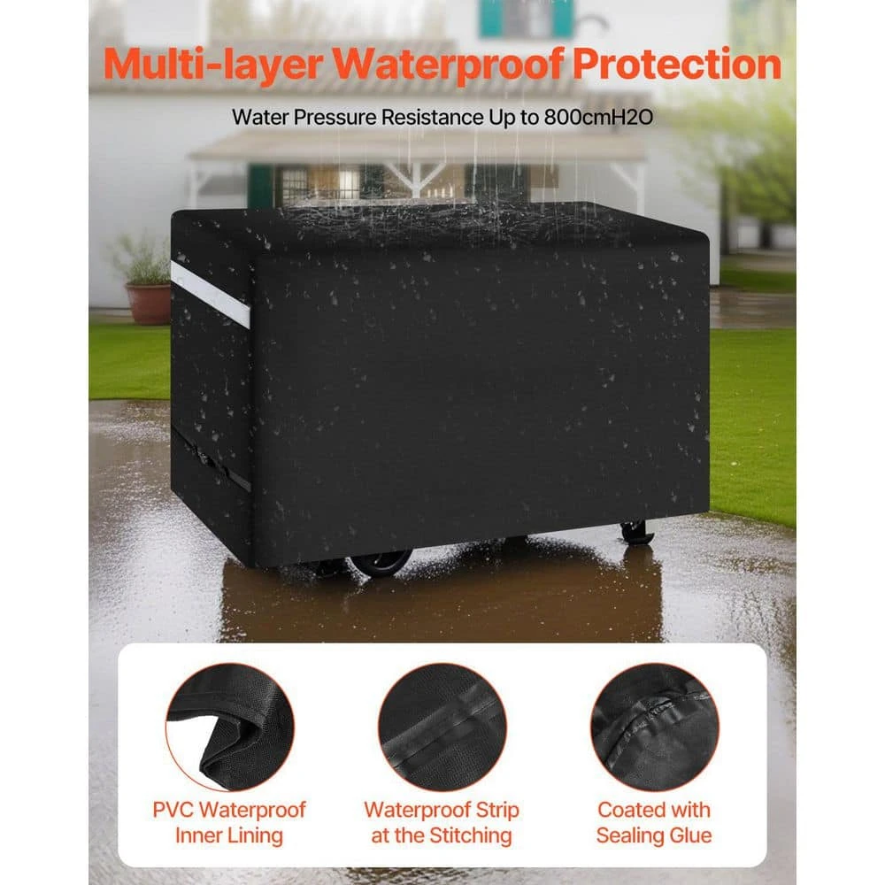 Grill Cover 59 In. BBQ Covers For Outdoor Grills Waterproof Fade Resistant Weather Resistant Heavy Duty 600D Polyester 5 Grill Cover 59 In. BBQ Covers For Outdoor Grills Waterproof Fade Resistant Weather Resistant Heavy Duty 600D Polyester - Image 3