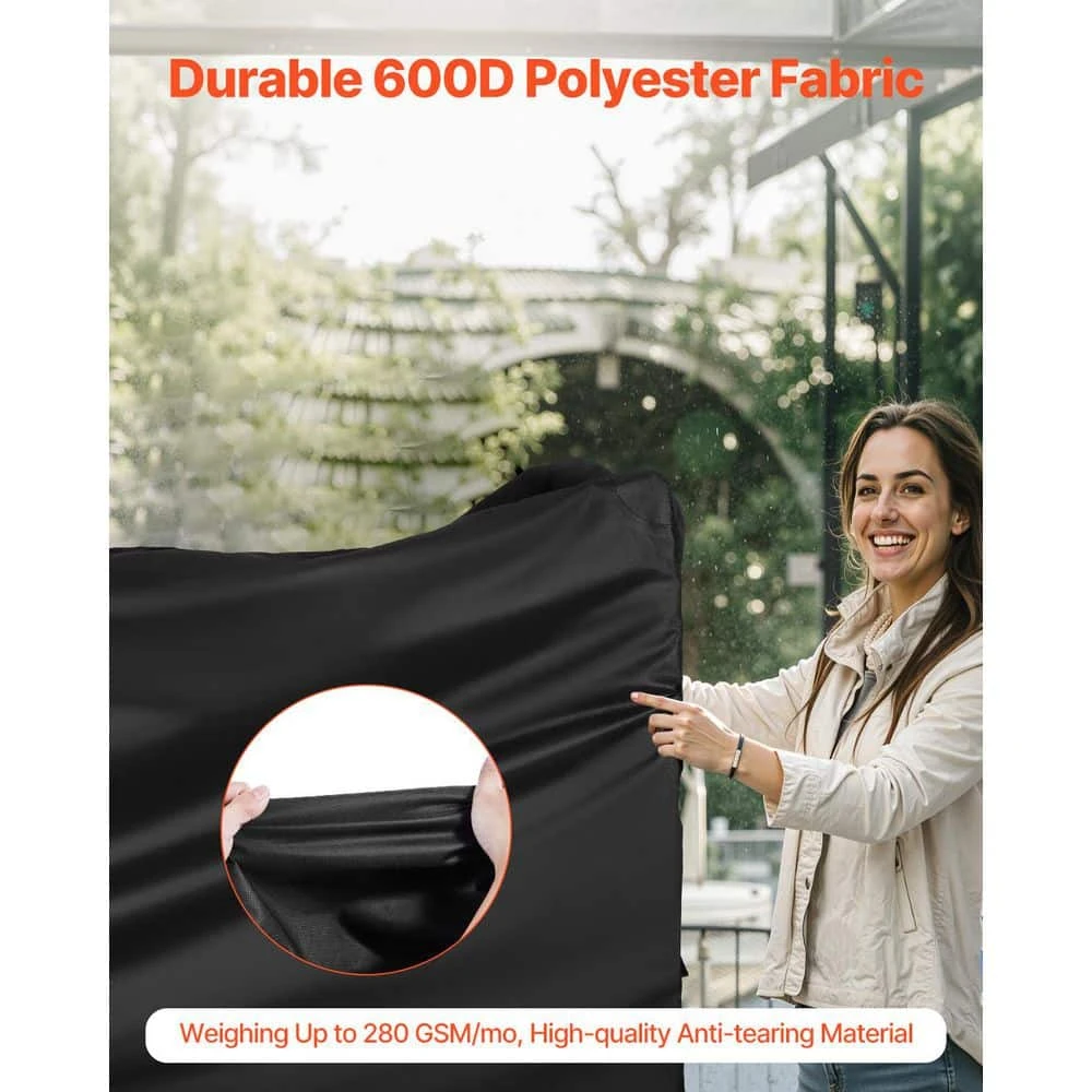 Grill Cover 59 In. BBQ Covers For Outdoor Grills Waterproof Fade Resistant Weather Resistant Heavy Duty 600D Polyester 4 Grill Cover 59 In. BBQ Covers For Outdoor Grills Waterproof Fade Resistant Weather Resistant Heavy Duty 600D Polyester - Image 2