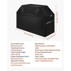 Grill Cover 65 In. BBQ Covers For Outdoor Grills Waterproof Fade Resistant Weather Resistant Heavy Duty Polyester 16 Grill Cover 65 In. BBQ Covers For Outdoor Grills Waterproof Fade Resistant Weather Resistant Heavy Duty Polyester -Patio Furniture Shop vevor outdoor cooking accessories pjpdsklzzrqsicqn5v0 76 1000