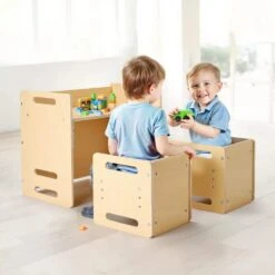 Montessori Weaning Table And Chair Set, Wooden Toddler Table And Chair Set With 2-Chairs, Natural Dining Chair -Patio Furniture Shop vevor outdoor dining chairs etdnzy265201mxf9vv0 31 1000