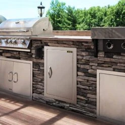 BBQ Access Door 17 In. W X 24 In. H Vertical Single BBQ Door Stainless Steel With Hooks Outdoor Kitchen Doors -Patio Furniture Shop vevor outdoor kitchen doors 17 24bxgcgdkm0001v0 31 1000